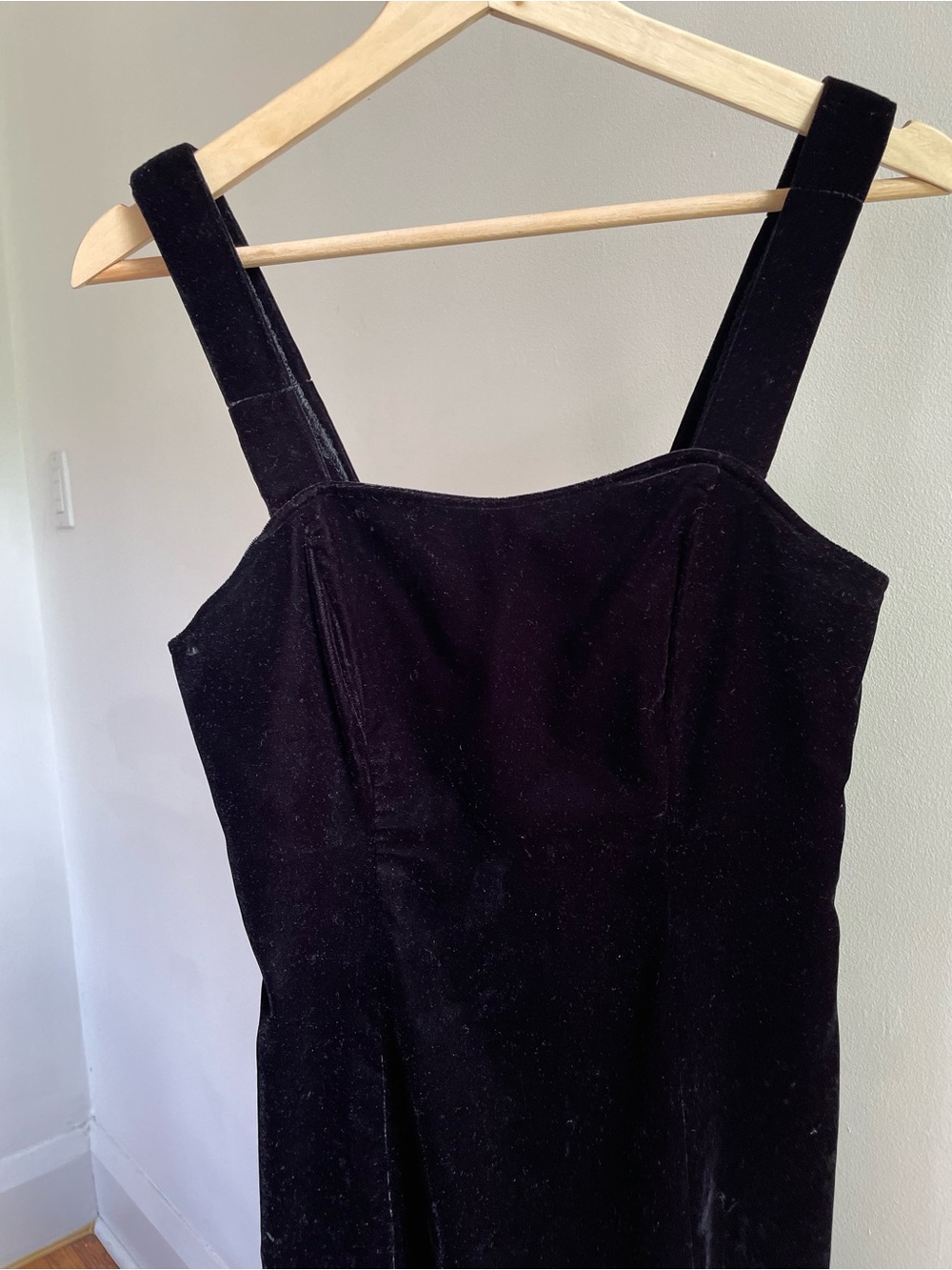 Vintage 90s Velvet Cocktail Dress - Picture 2 of 12